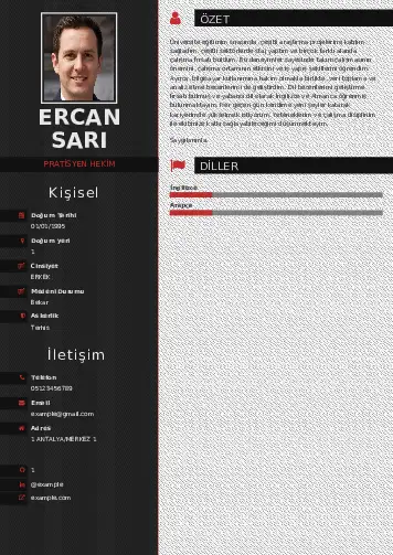 Pratisyen Hekim Cv Örnekleri cv indir